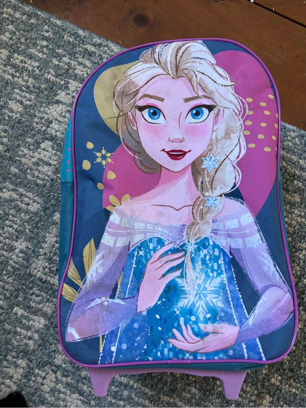 Elsa Rolling Toddler Suitcase